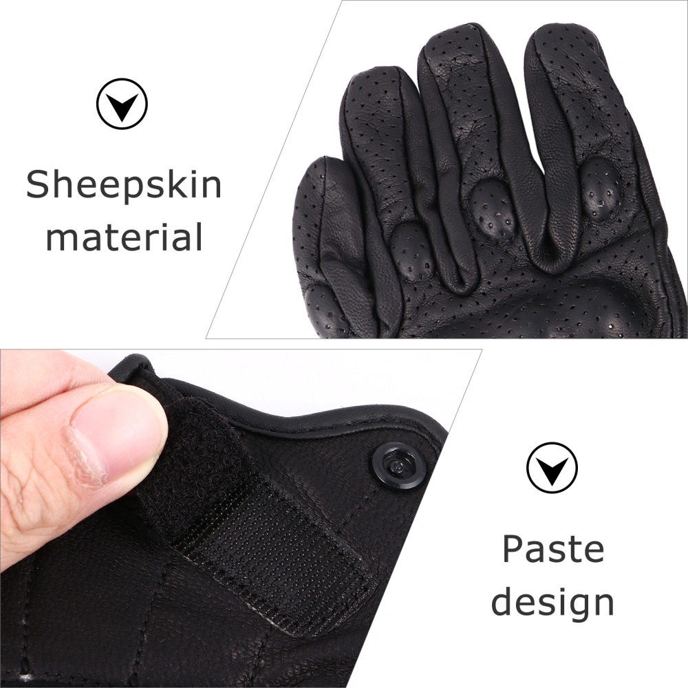 1 Pair Winter Cycling Gloves Outdoor Windproof Gloves Anti-skid Riding Gloves