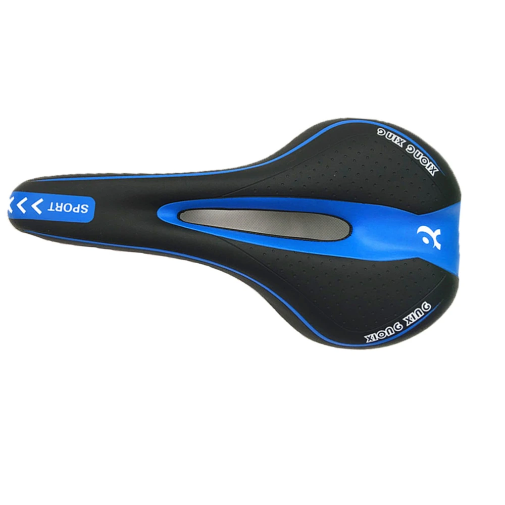 1pc Practical Mountain Bike Saddle Absorbing Bike Seat Saddle Folding Bike Seat Cushion Portable Bike Saddle Black and Blue