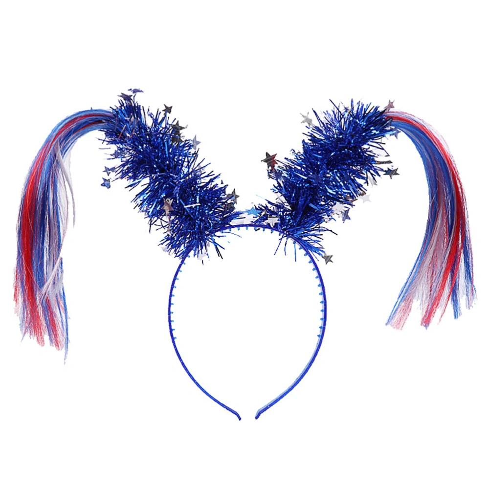 1Pc Ponytail Design Hair Funny Hair Accessory Festive Party Supply (Blue)