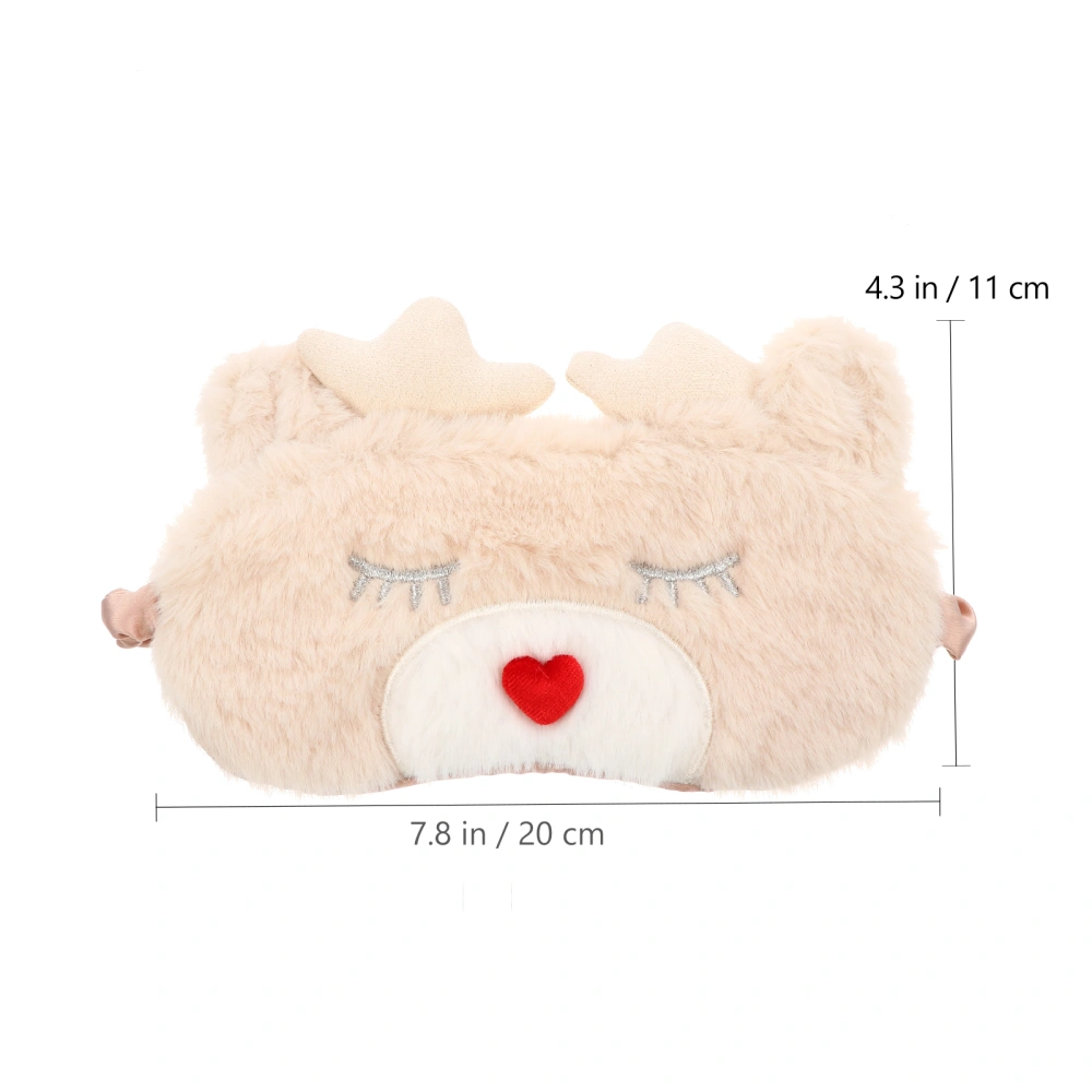 1Pc Plush Lovely Animal Eyeshade Eyepatch Eye Mask Sleeping Mask Eye Shade