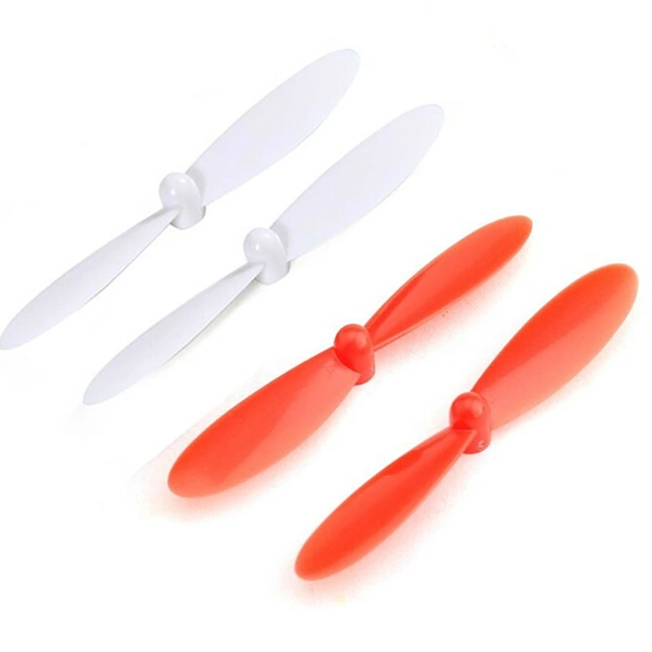 A Set of 4pcs Replacement Spare Parts Propeller Blades for  X4 H107C RC Quadcopter (White+Red)