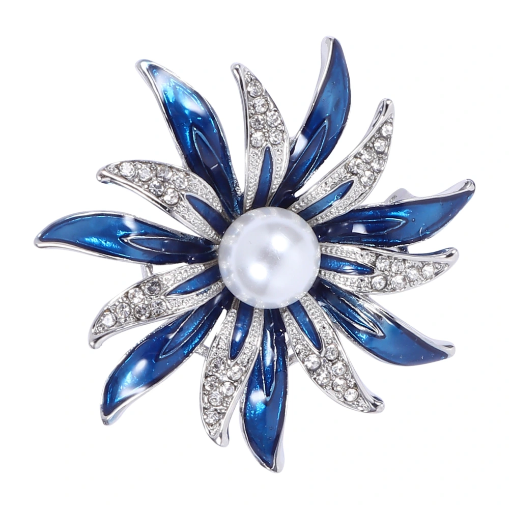 1pc Decorative Flower Shaped Breastpin Alloy Brooch Clothing Accessory