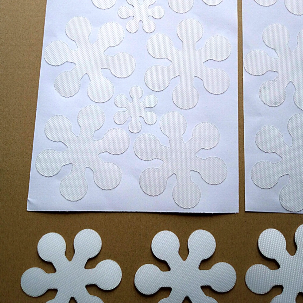 16 pcs Delicate Practical Flower and Snowflake Design Bathtub Sticker for Decoration Use