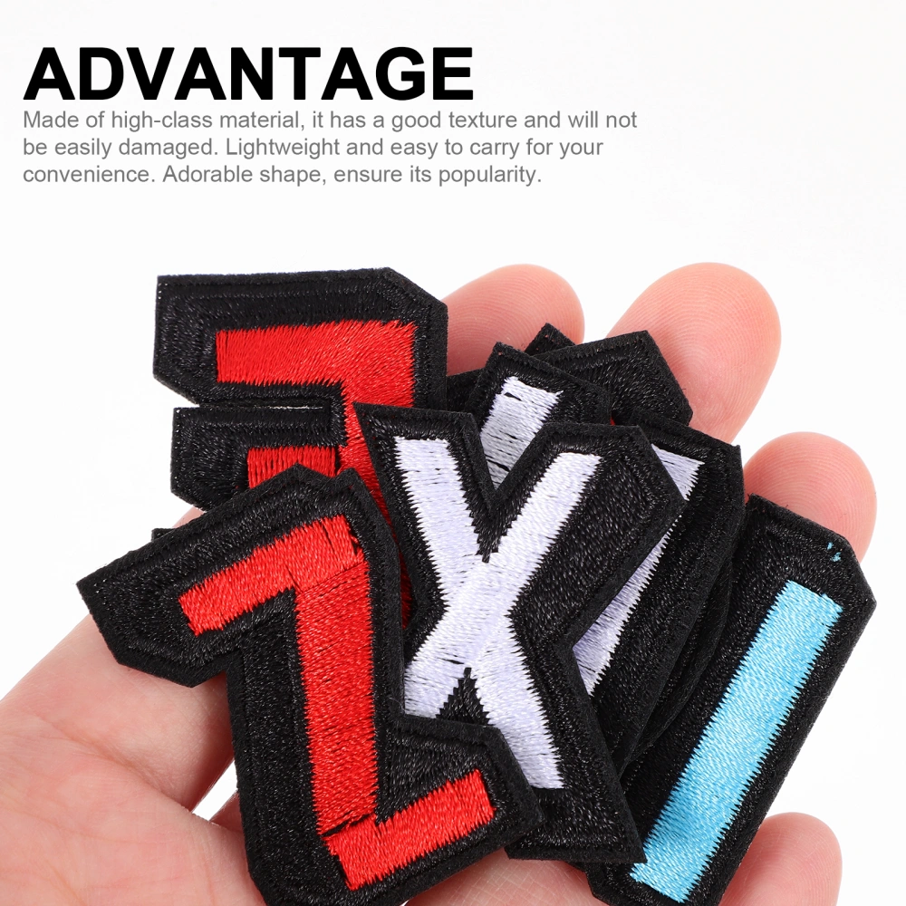 26Pcs Iron On Patches Letters Hand-craft Letter Patches Alphabet Letter Patches Clothes Decors