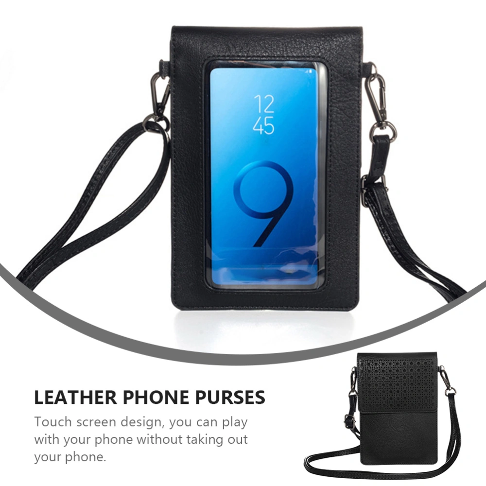 1pc Fashionable Phone Storage Holder Touch Screen Phone Shoulder Bag for Phone