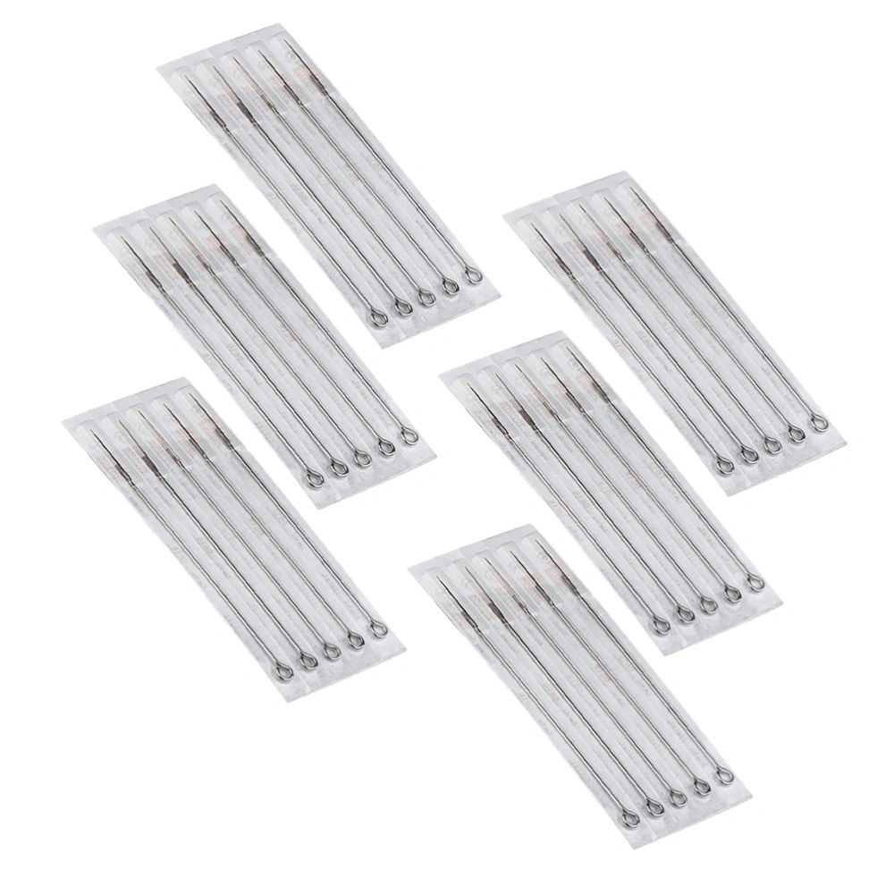 50pcs 1000794-1 Needles Stainless Steel Medical Disposable Permanent Makeup Microblading Round Liner Needles for Machine Tool