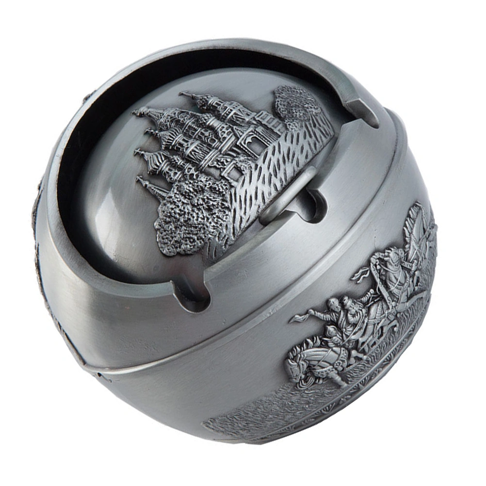 1pc Car Cigarette Ash Tray Desktop Ash Accessory Decorative Ashtray with Lid