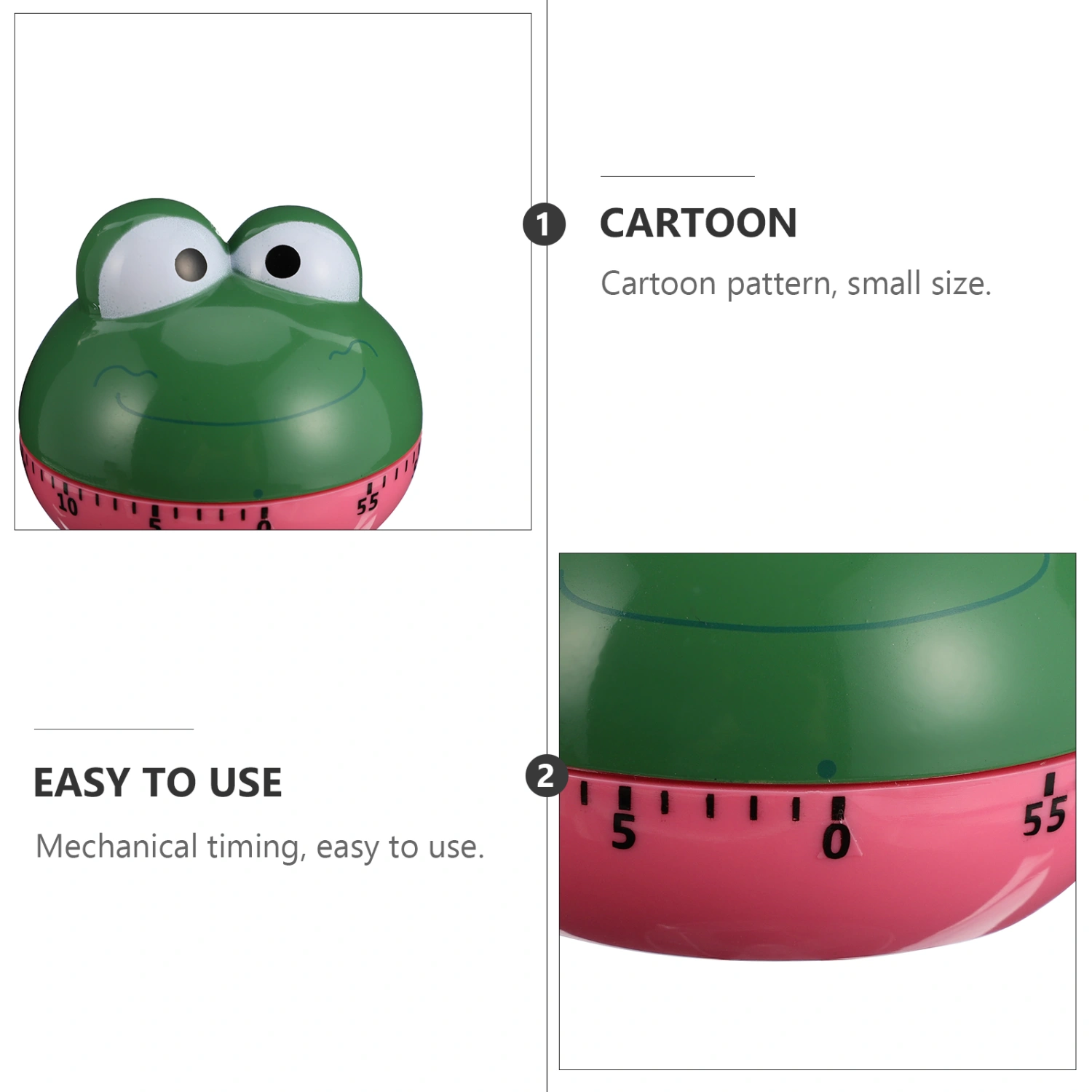 1pc Cartoon Animal Shaped Design Kitchen Mechanical Timer for Kitchen Home