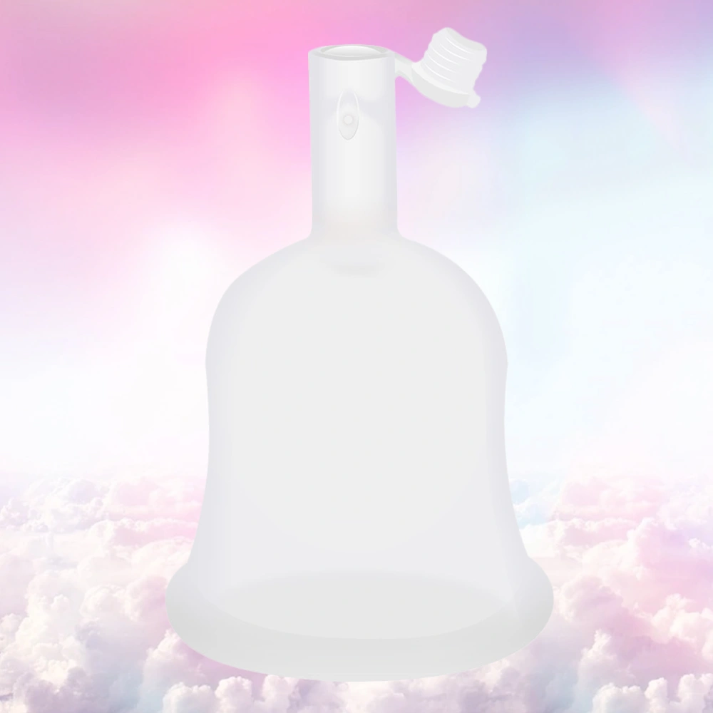 Silicone Menstrual Cup Monthly Menstrual Leak-proof Recyclable Collector for home (Transparent S Size)