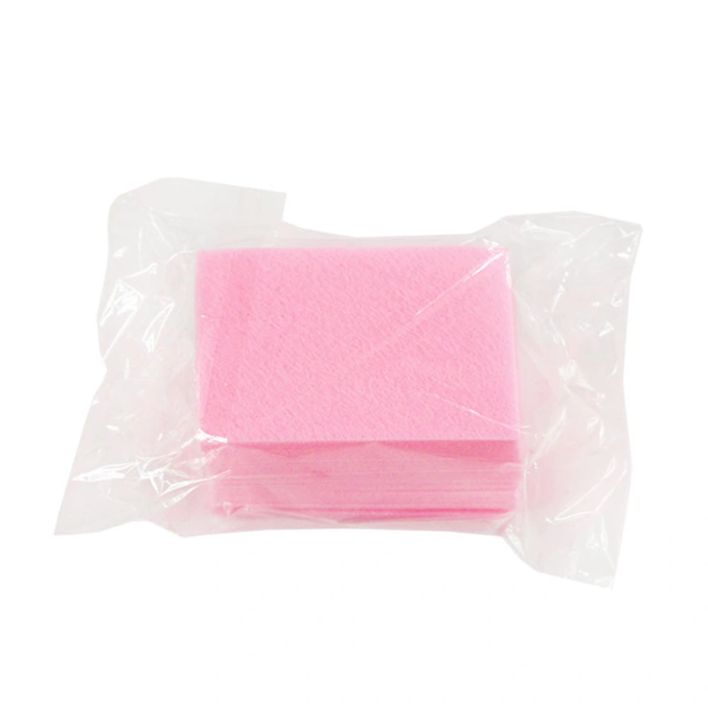 100 Pcs Disposable Lint Free Nail Polish Remover Cotton Pads Cleaning Pads