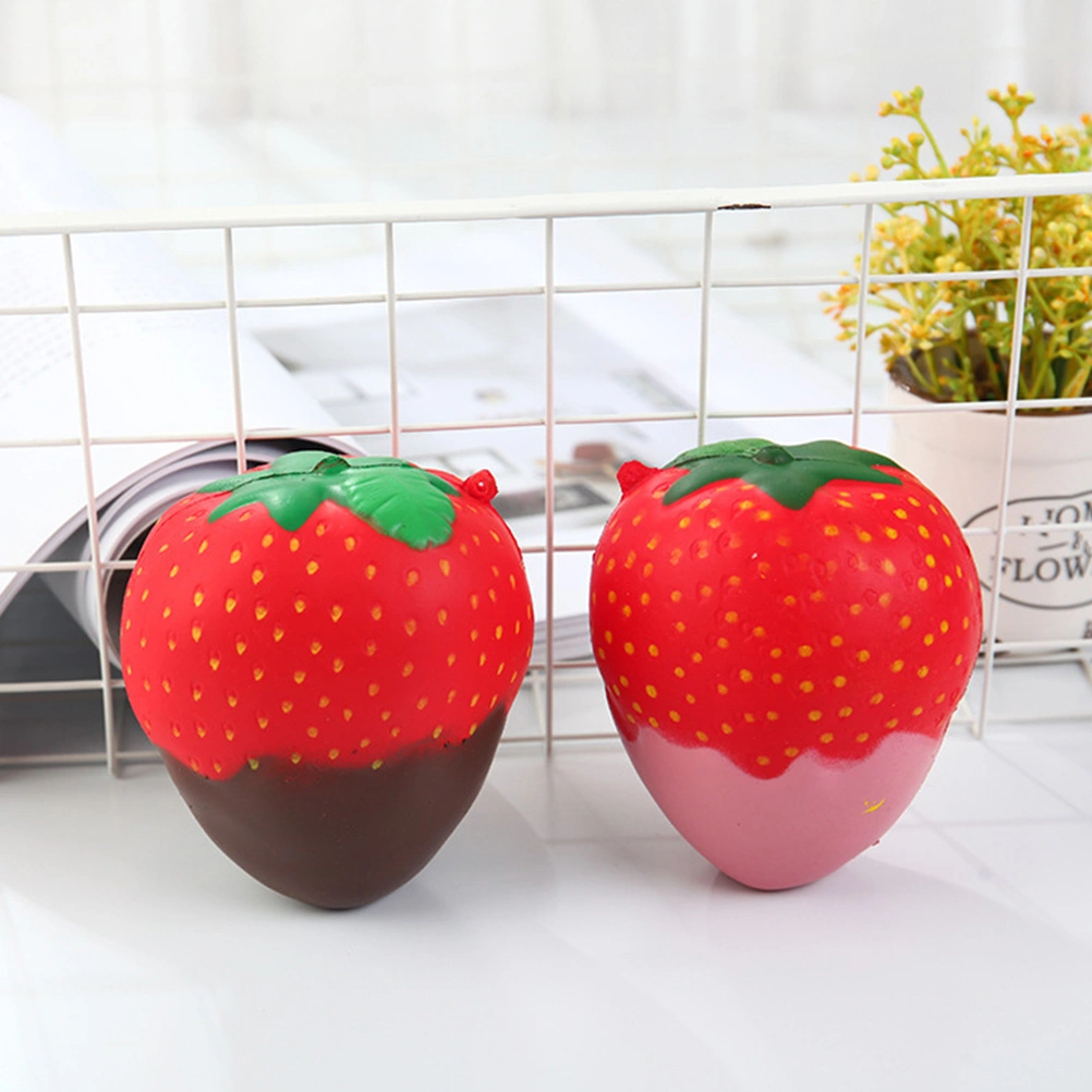 Slow Rising PU Toys PU Strawberry Slow Rising Toys Simulation Strawberry Toys Stress Relief Toy