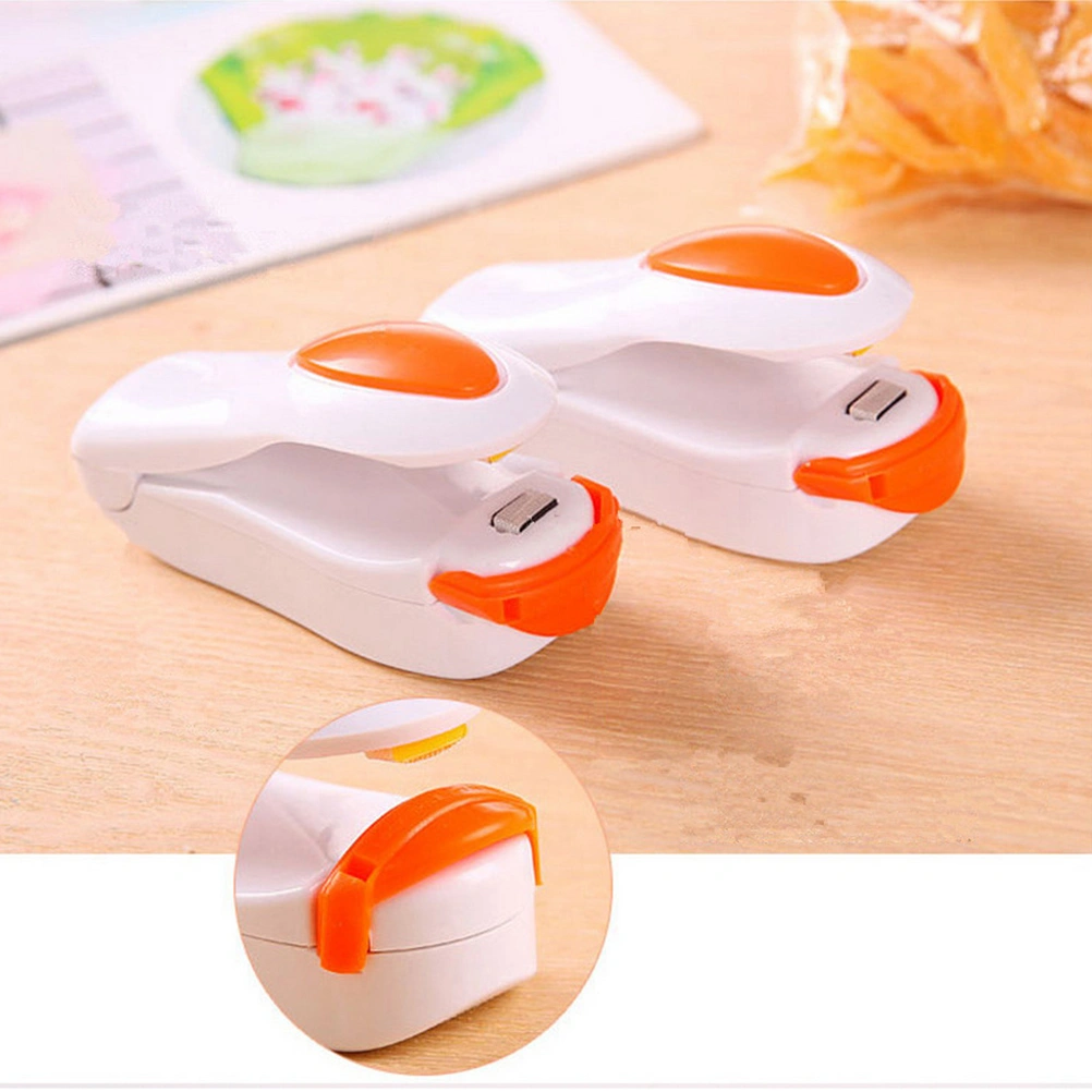 Portable Mini Bag Heat Sealer Capper Plastic Bag Sealing Machine Impulse Sealer for Food Storage (Blue)