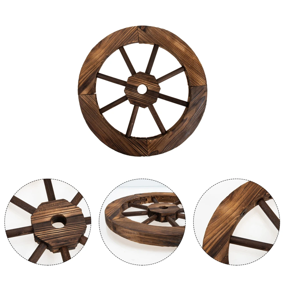 Wedding Gardening Photography Background Wall Decoration Vintage Wheel Ornament