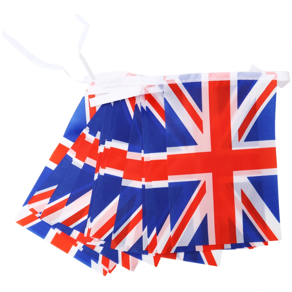 10M Burlap Banner Accessories Flag British National String Flag Banner Countries Banner Pendant for Bar Fans Carnival