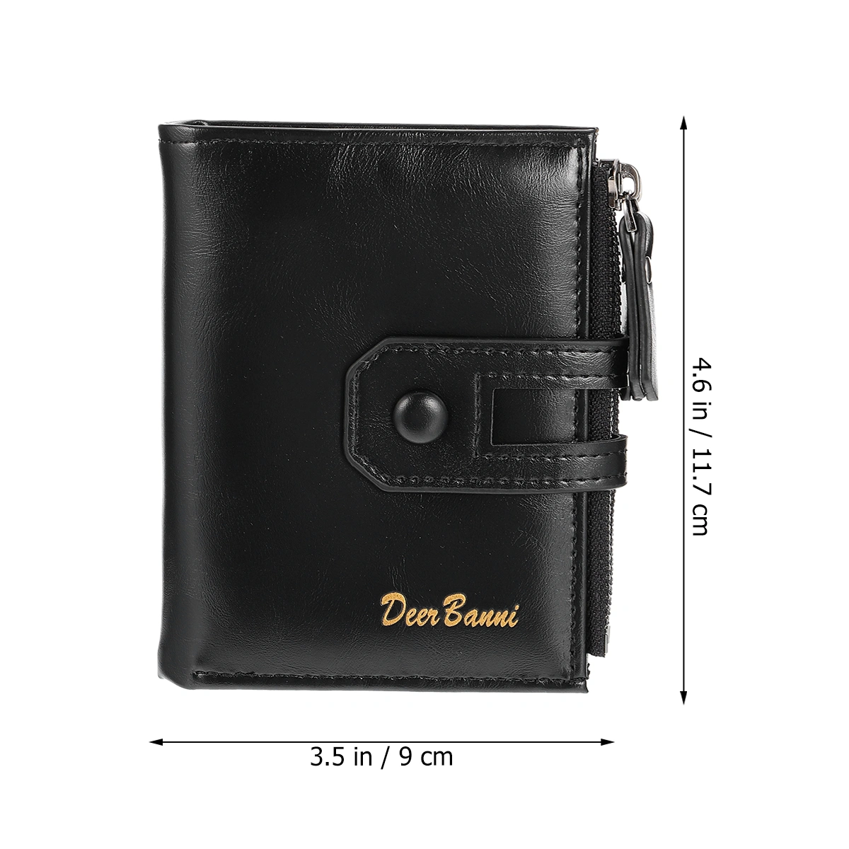 1pc Retro Wallet Multifunctional Male Wallet Portable Coin Purses Zipper Wallet