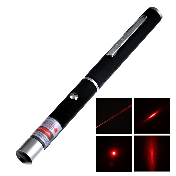 5mW 650nm Pen Style Red   Pen Single Dot   Pointer (Black)