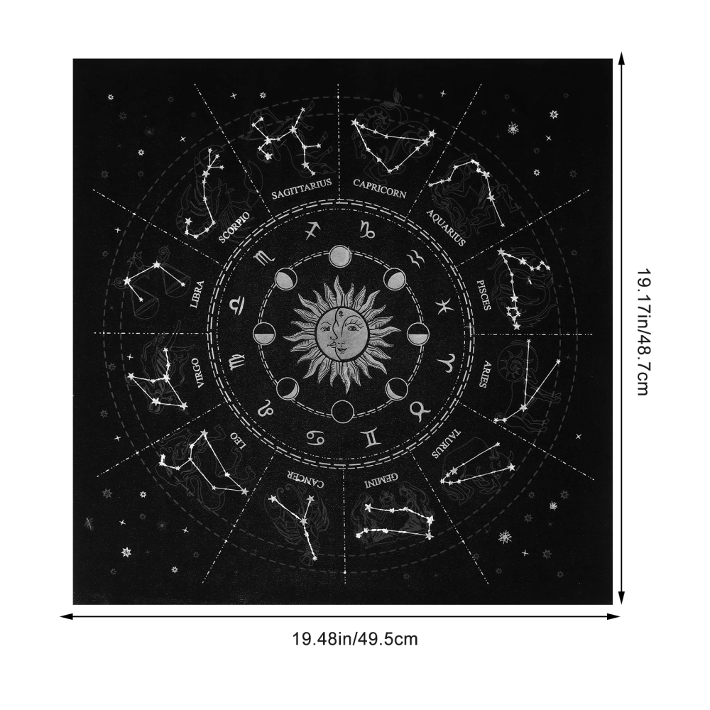 1pc Astrology Tarot Divination Cloth Tablecloth Constellations Tablecloth