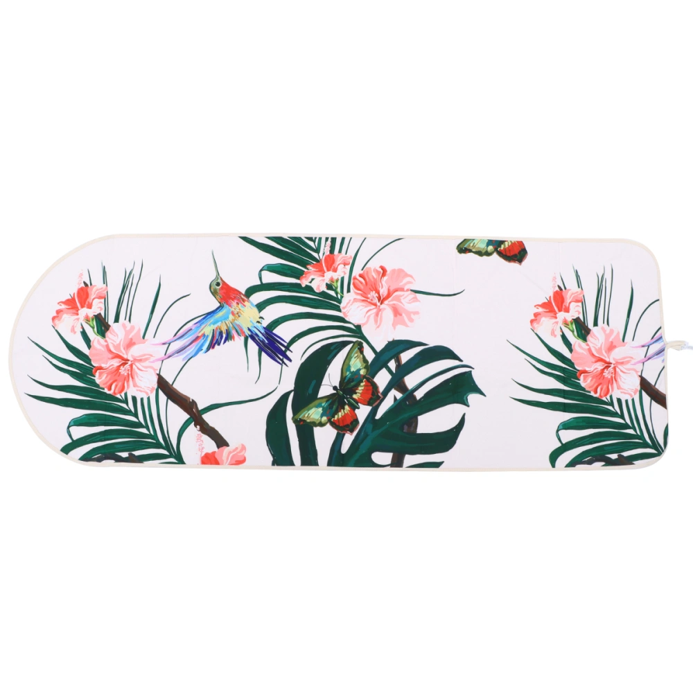 Bird Pattern Ironing Board Insulation Cover Heat-resistant Digital Printing Case (Green Leaf Bird)