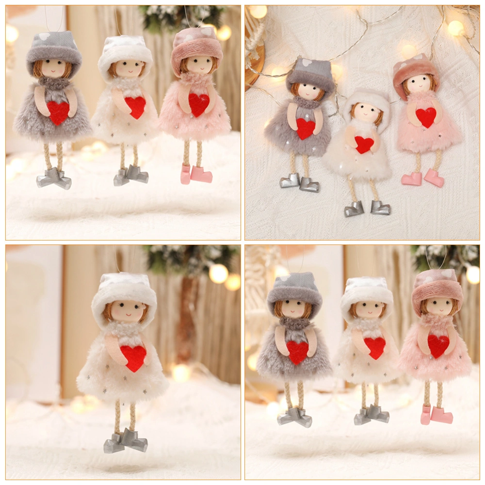 1Pc Creative Hanging Plush Doll Toy Plush Cartoon Pendant Angel Shaped Doll