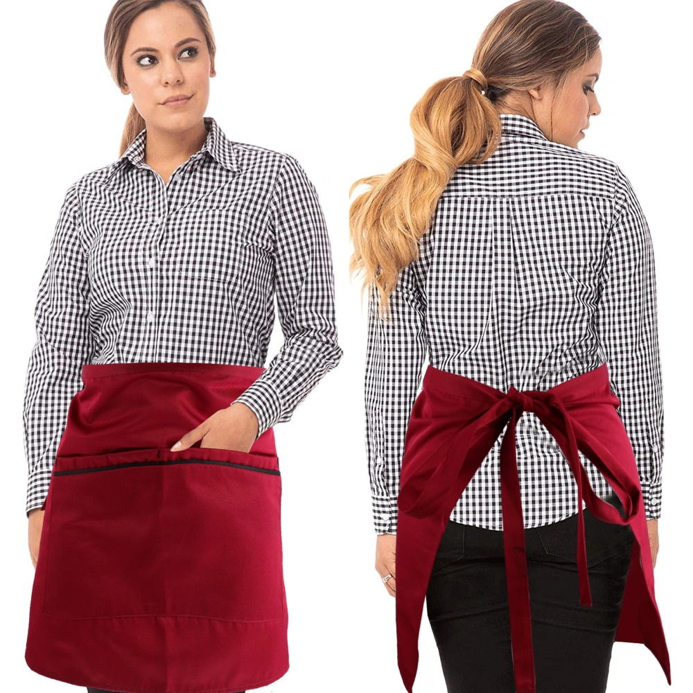 Practical Waist Apron Half Body Apron Housework Apron Restaurant Serving Apron