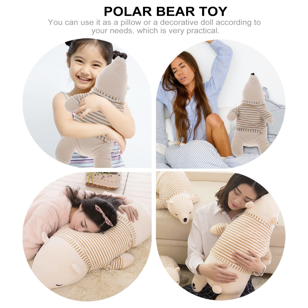 1pc 50cm Polar Bear Shape Plush Toy Plush Pillow Lovely Bear Doll