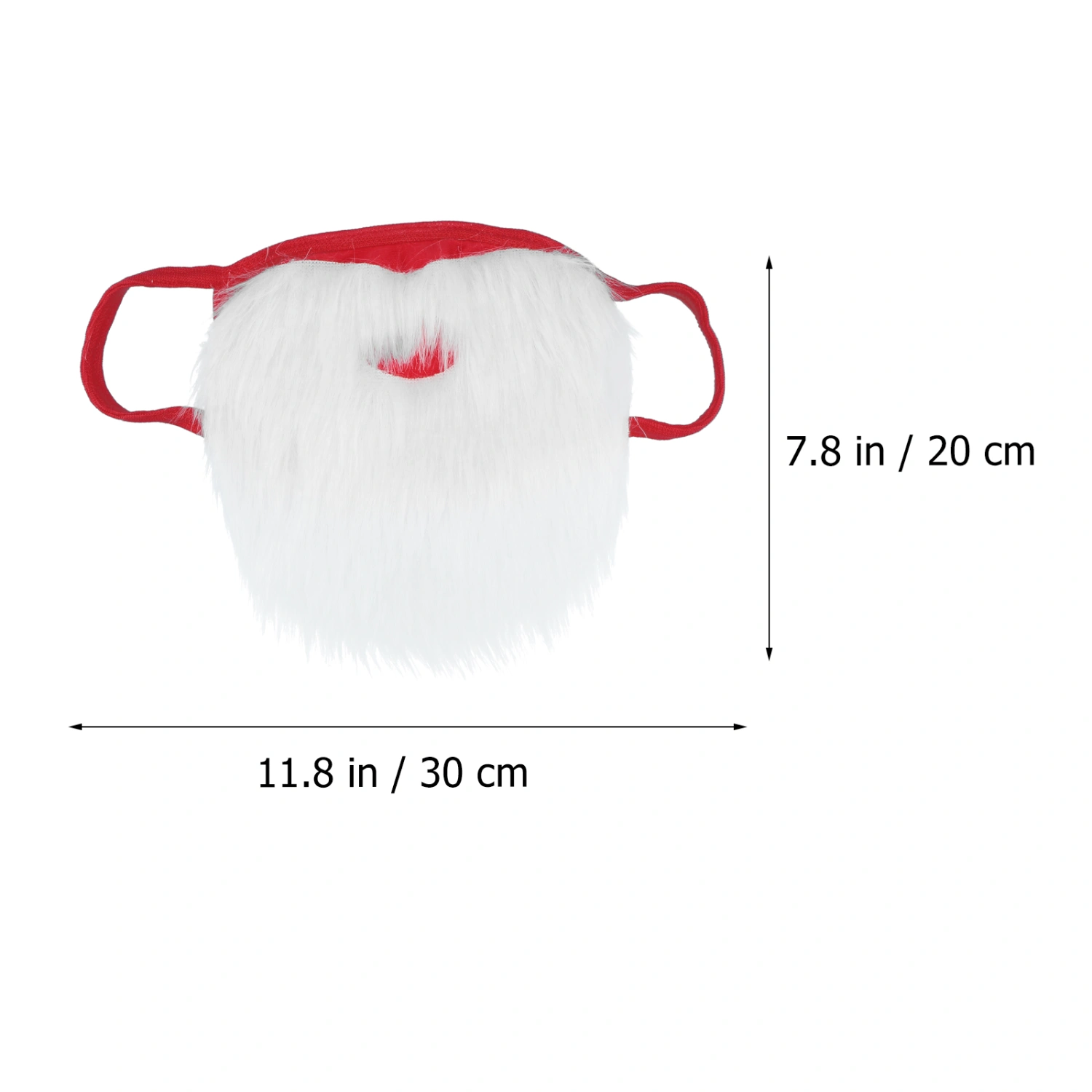 1PC Xmas Big Beard Mask Funny Beard Decoration Mask Santa Performance Prop