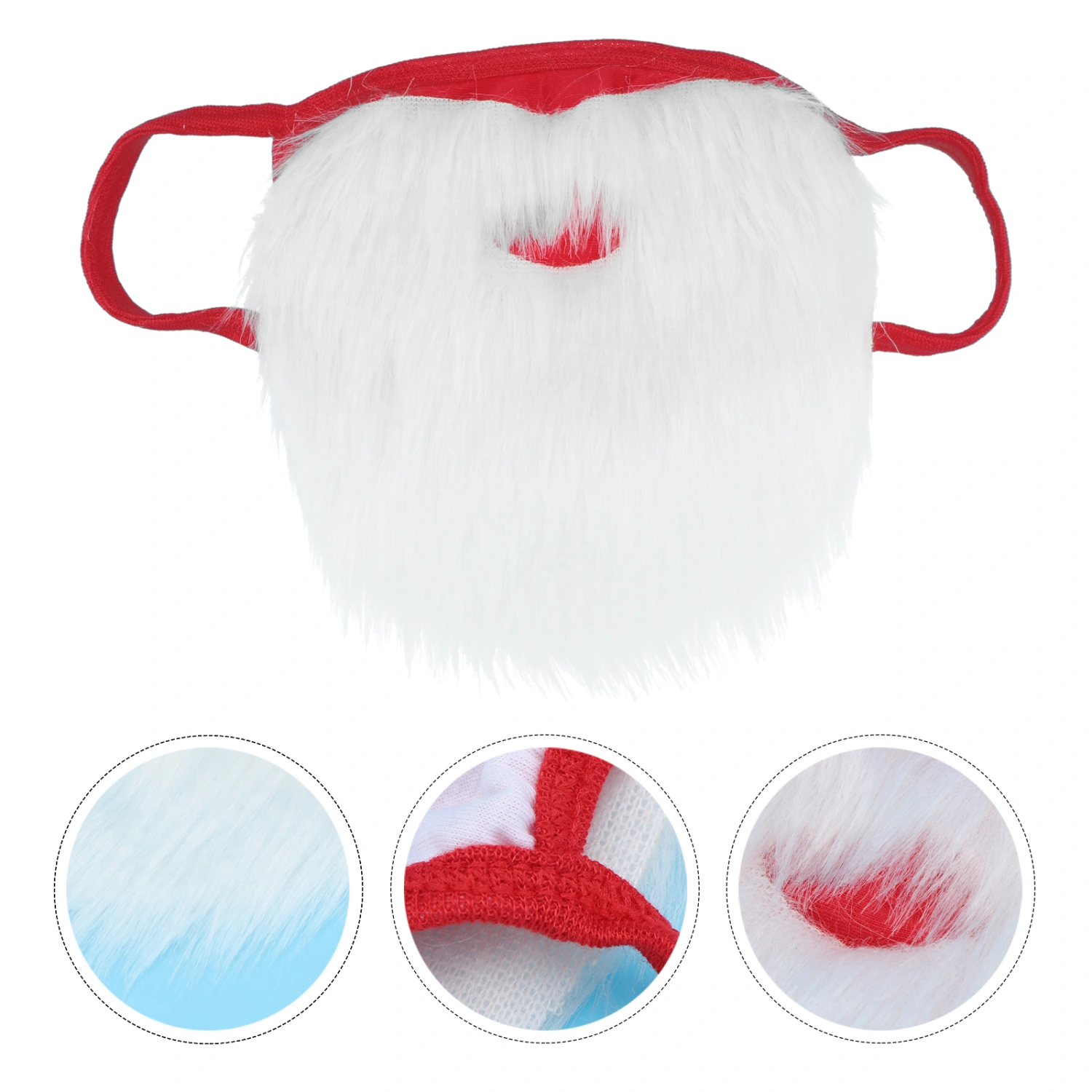 1PC Xmas Big Beard Mask Funny Beard Decoration Mask Santa Performance Prop