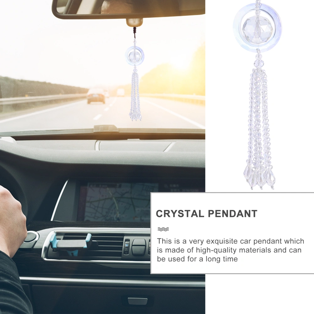 Crystal Car Decoration Rear View Mirror Ornament Car Auto Hanging Ornament