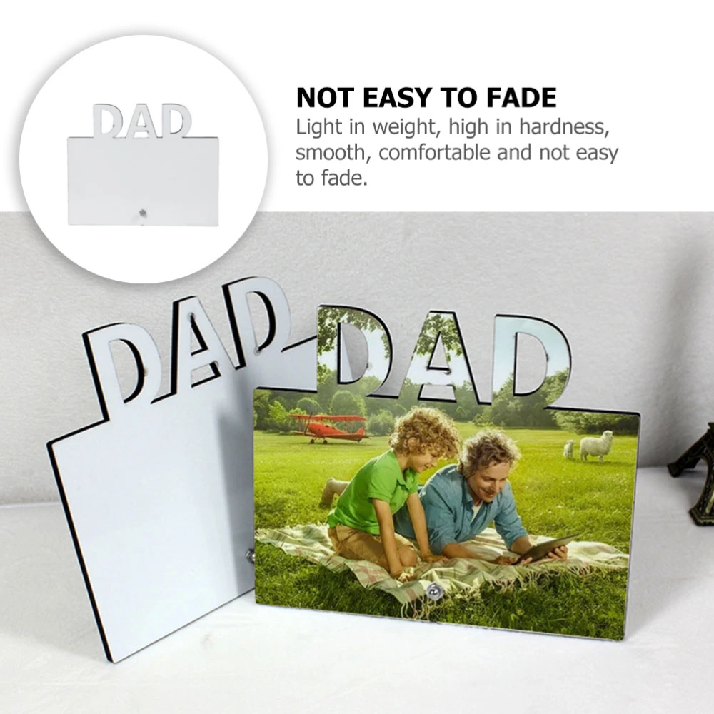 Sublimation Photo Frame Heat Transfer Picture Frame DIY Father's Day Picture Frame