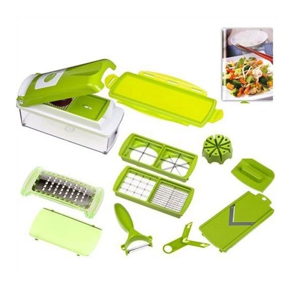 All-in-one Multi-functional Vegetable & Fruits Shredder Slicer Cutter Chopper Peeler Container Kitchen Tools Set