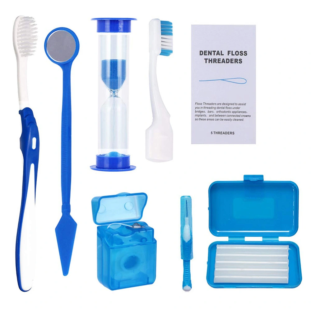 1 Set of Portable Orthodontic Toothbrush Kit Braces Cleaning Kit for Teeth