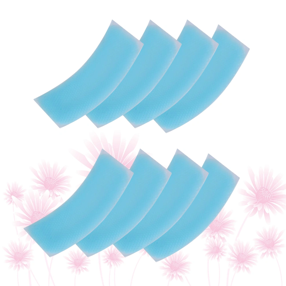 8pcs Cooling Gel Patches Cooling Forehead Strips Fever Cooling Pad for Baby Kids (Blue)