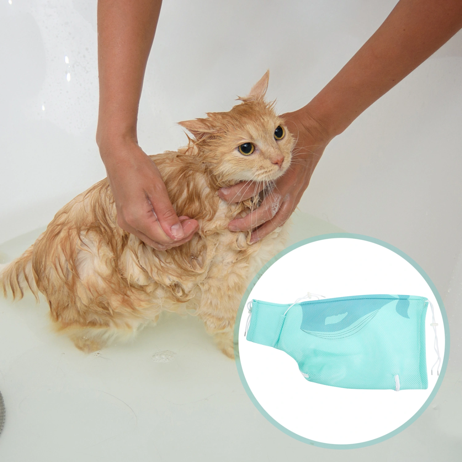Cat Grooming Bag Multi-function Cat Bathing Bag Household Pet Washing Bag