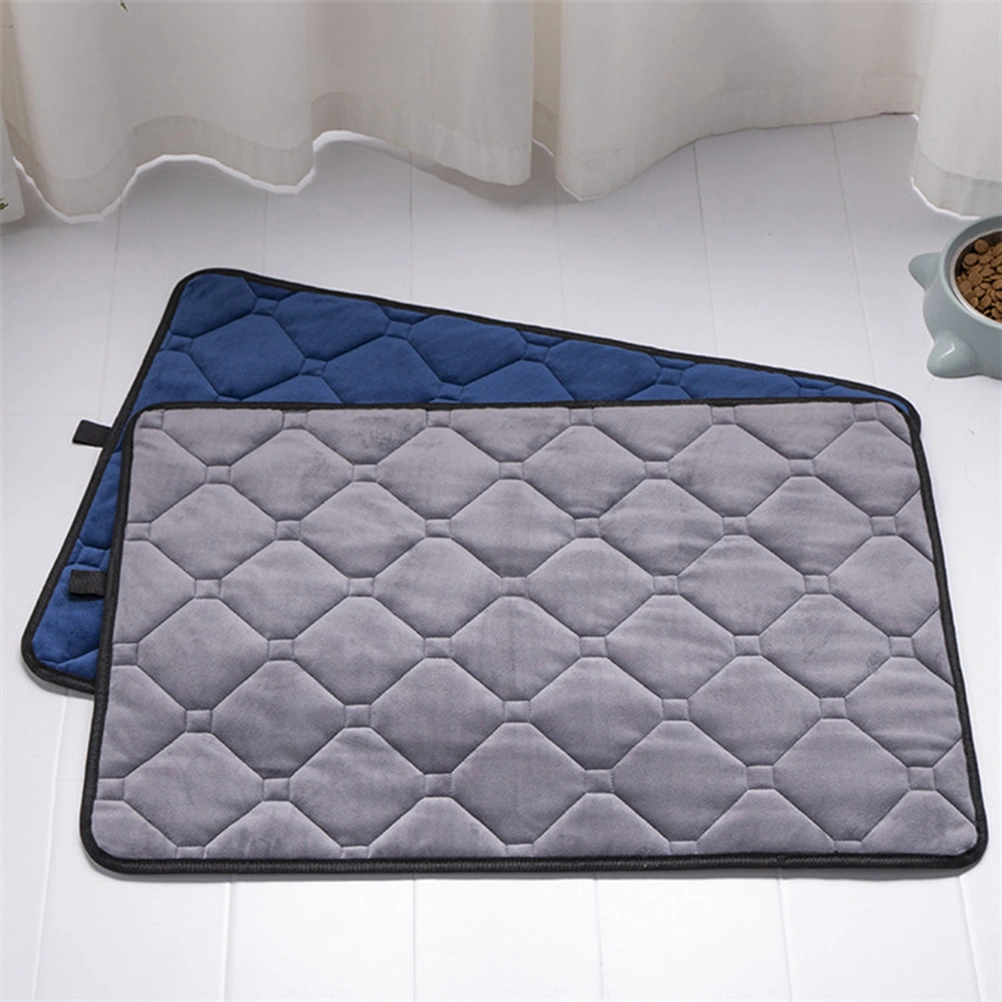 1pc Waterproof Nonslip Pet Dog Cat Pad Mat Car Portable Pad Cushion Pet Supplies for Friends who Have Pets (Dark Blue S 35x49cm)