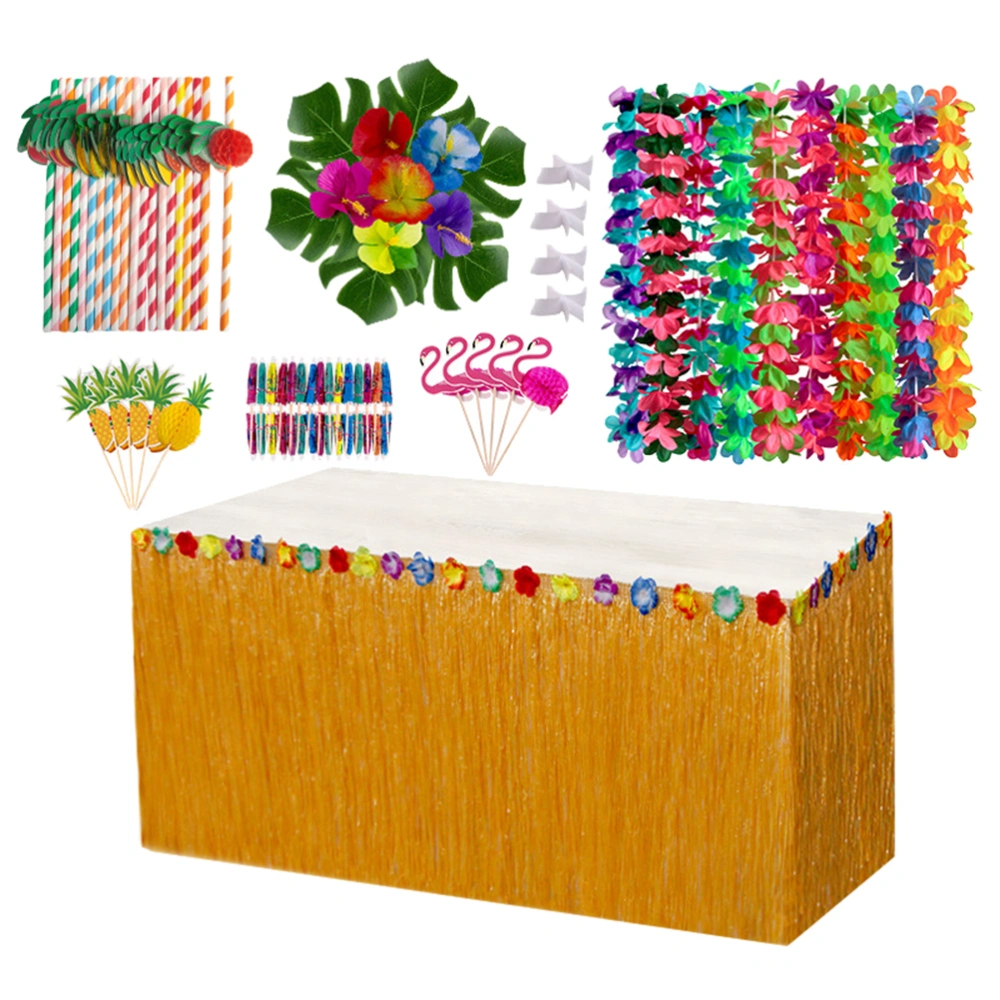 1 Set Hawaiian Party Decorative Ornaments Party Decorations (Assorted Color)