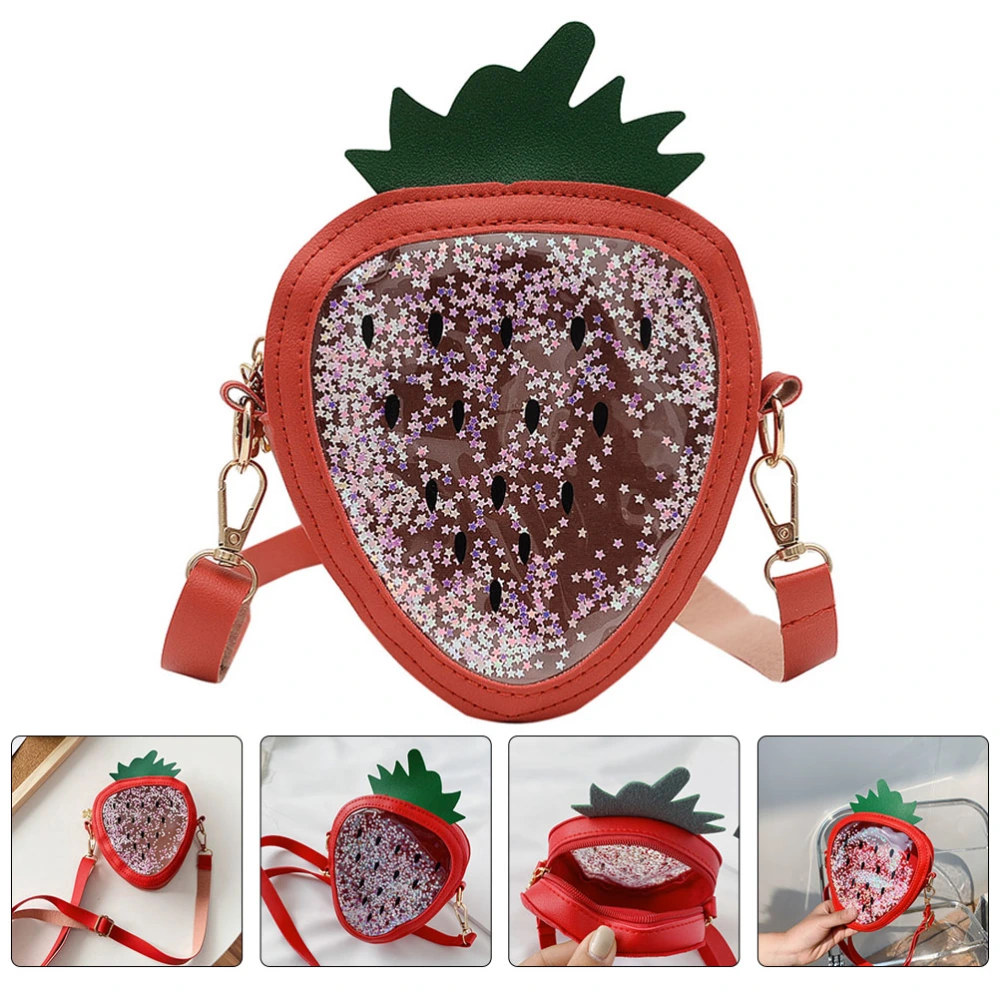 Kids Sequined Crossbody Bag Adorable Girl Purse Decorative Kids Shoulder Bag Party Girl Decor