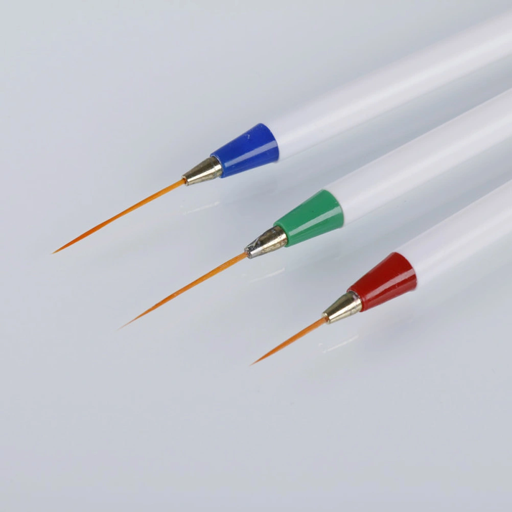 3 Pcs Nail Art Pens Manicure Kit Nail Painting Brush Manicure Brush Nail Decal Striping Pedicure Set