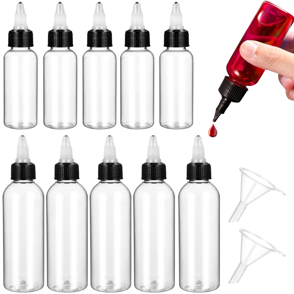 1 Set of Reusable Liquid Containers Transparent Dripping Bottles Squeeze Dispensing Bottles