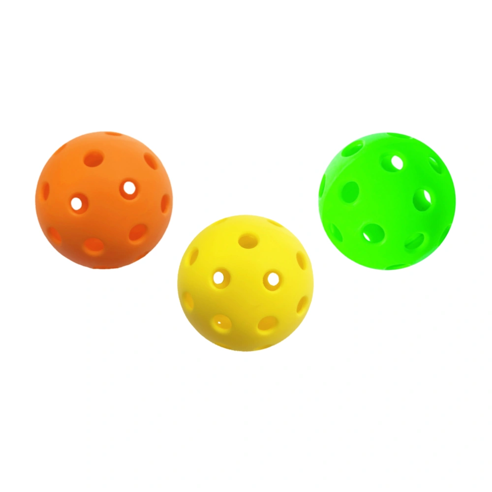 3Pcs 7cm Porous Spheres Multiholes Balls Baby Sensory Integration Ball Baby Sports Balls Random Color