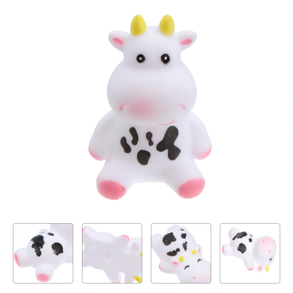 5pcs Cow Doll Toys Baby Shower Toys Infant Bathing Playthings Baby Bath Supply