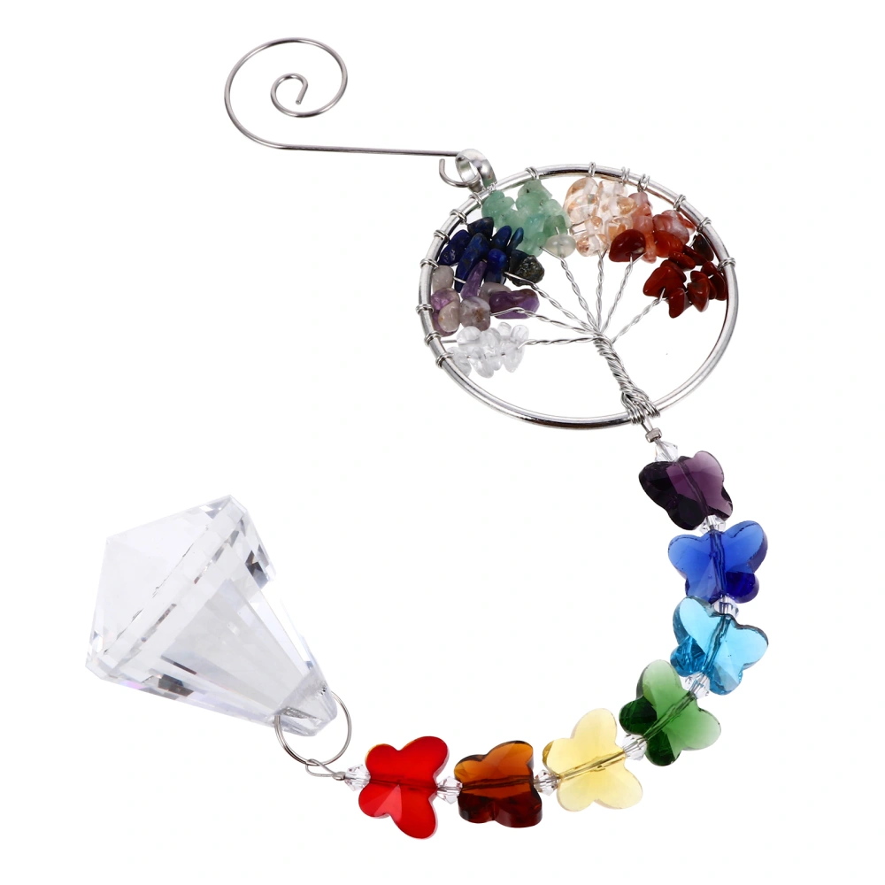 Crystal Prisms Pendant Butterflies Crystal Ball  Hanging Pendant Home Decor