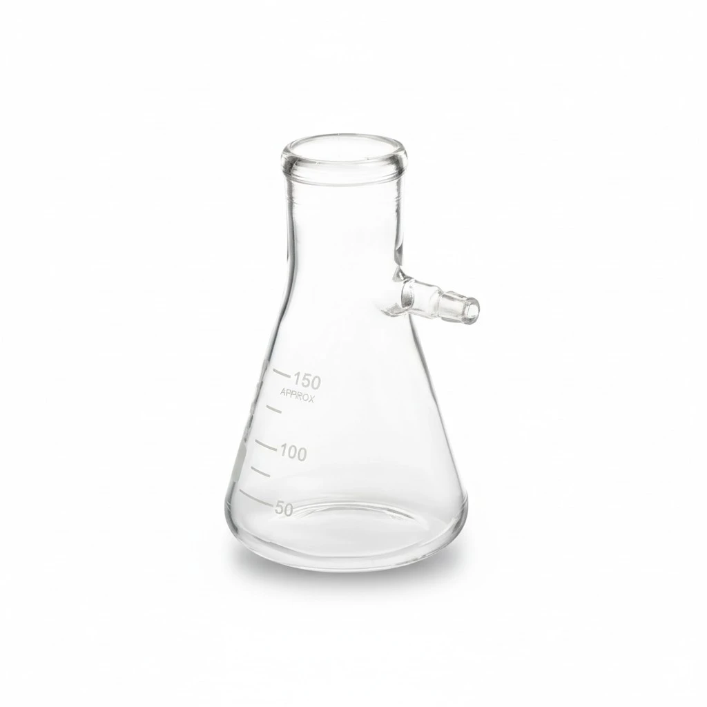 1pc Professional Glass Filtering Flask with Upper Tubulation Experiment Supplies
