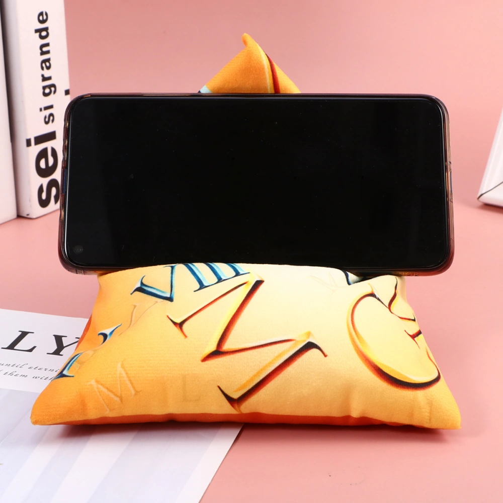 Phone Tablet Multi-angle Triangular Support Pillow Pillow Reading Stand for Home Dorm Daily Use (Yellow Triangle Pillow)