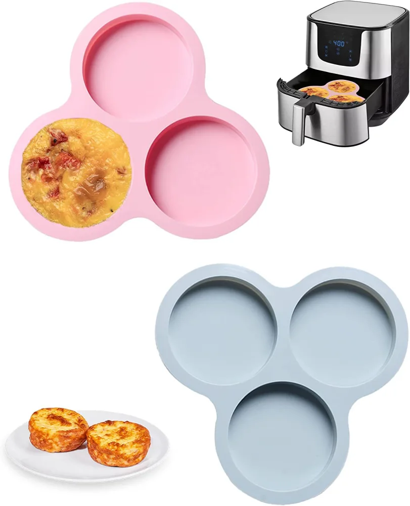 Air Fryer Muffin Pan Chocolate Cookie Mold Silicone Bakeware Mold Dessert Making Mold