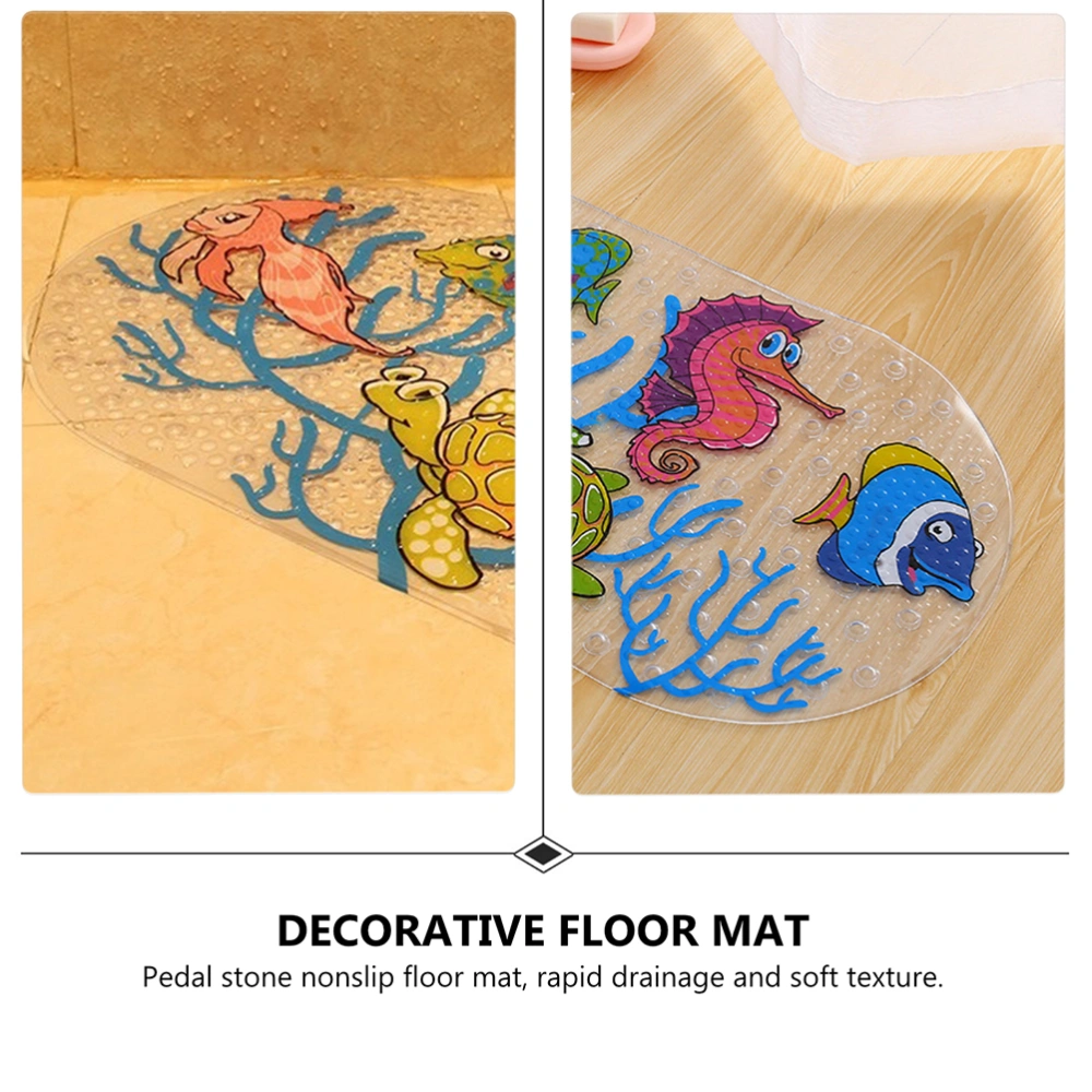 1 Pc Delicate Floor Mat Decorative Bathroom Mat Doormat Cartoon Bathtub Mat