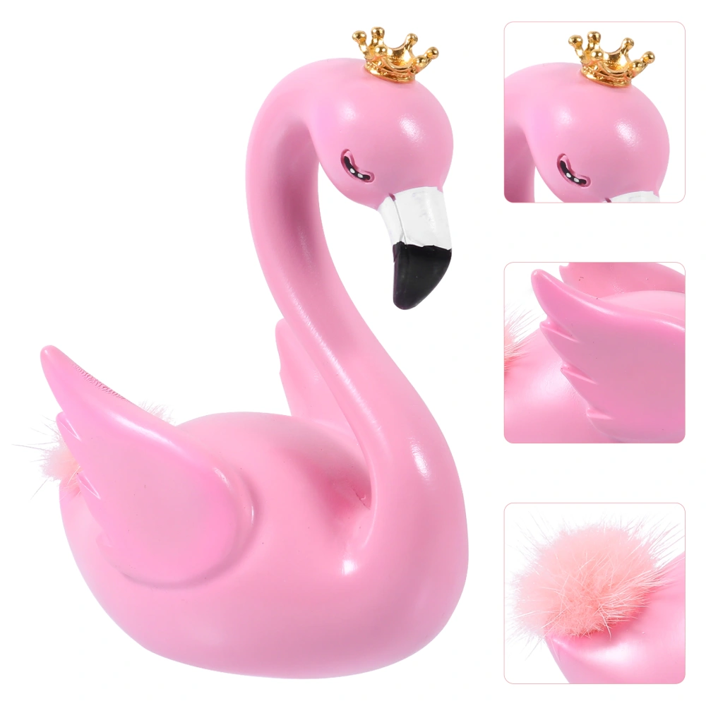 1 Pc Lovely Crown Flamingo Cake Adornment Baking Supply Beautiful Cake Decoration