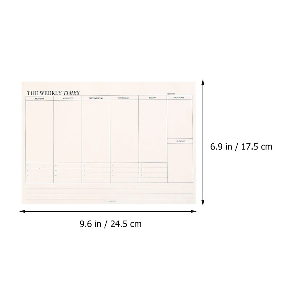 1PC Self-Discipline Business Daily Planner Tearable Memo Notepad (Weekly Plan)