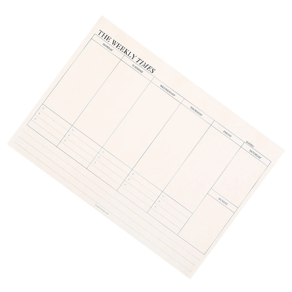 1PC Self-Discipline Business Daily Planner Tearable Memo Notepad (Weekly Plan)
