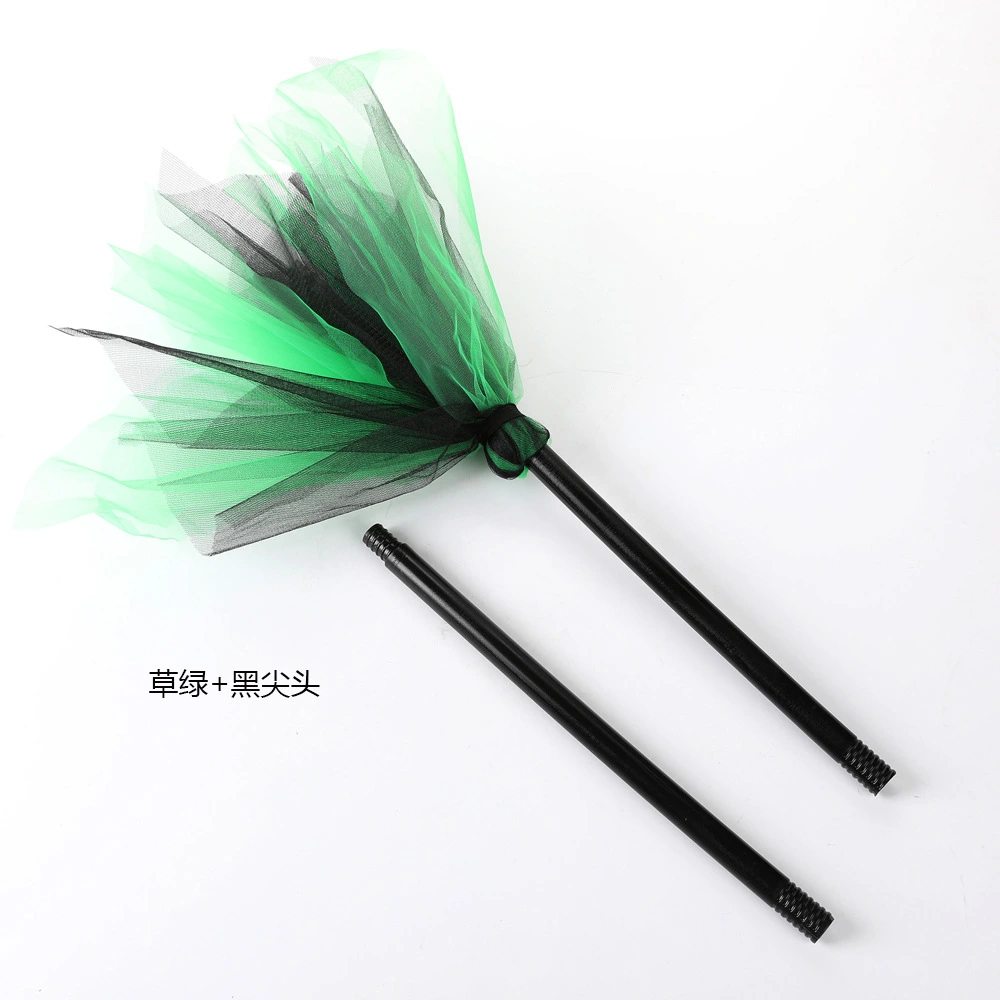 Masquerade Broom Toy Halloween Decorative Prop Vivid Cosplay Party Supply