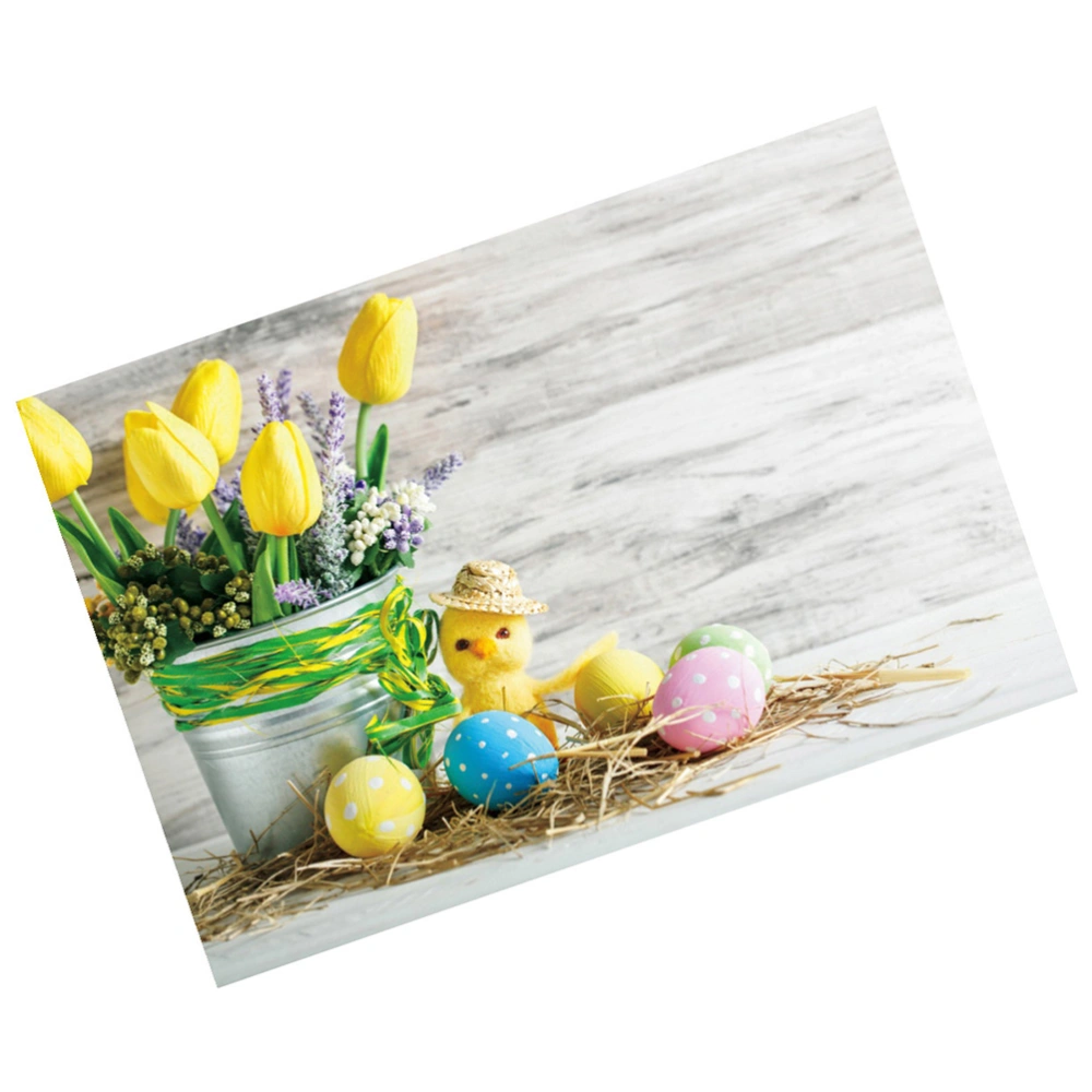 1PC 150x120cm Photography Background Easter Egg Chick Printed Backdrop Photo Prop